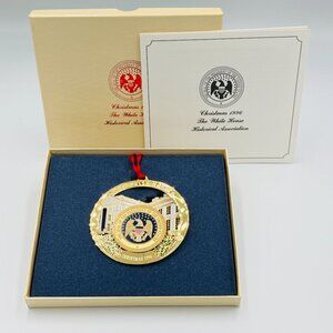 1996 White House Historical Association Christmas Ornament Fillmore Box insert